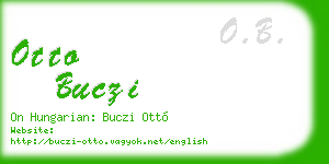 otto buczi business card