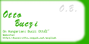 otto buczi business card